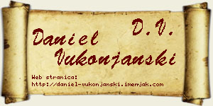 Daniel Vukonjanski vizit kartica